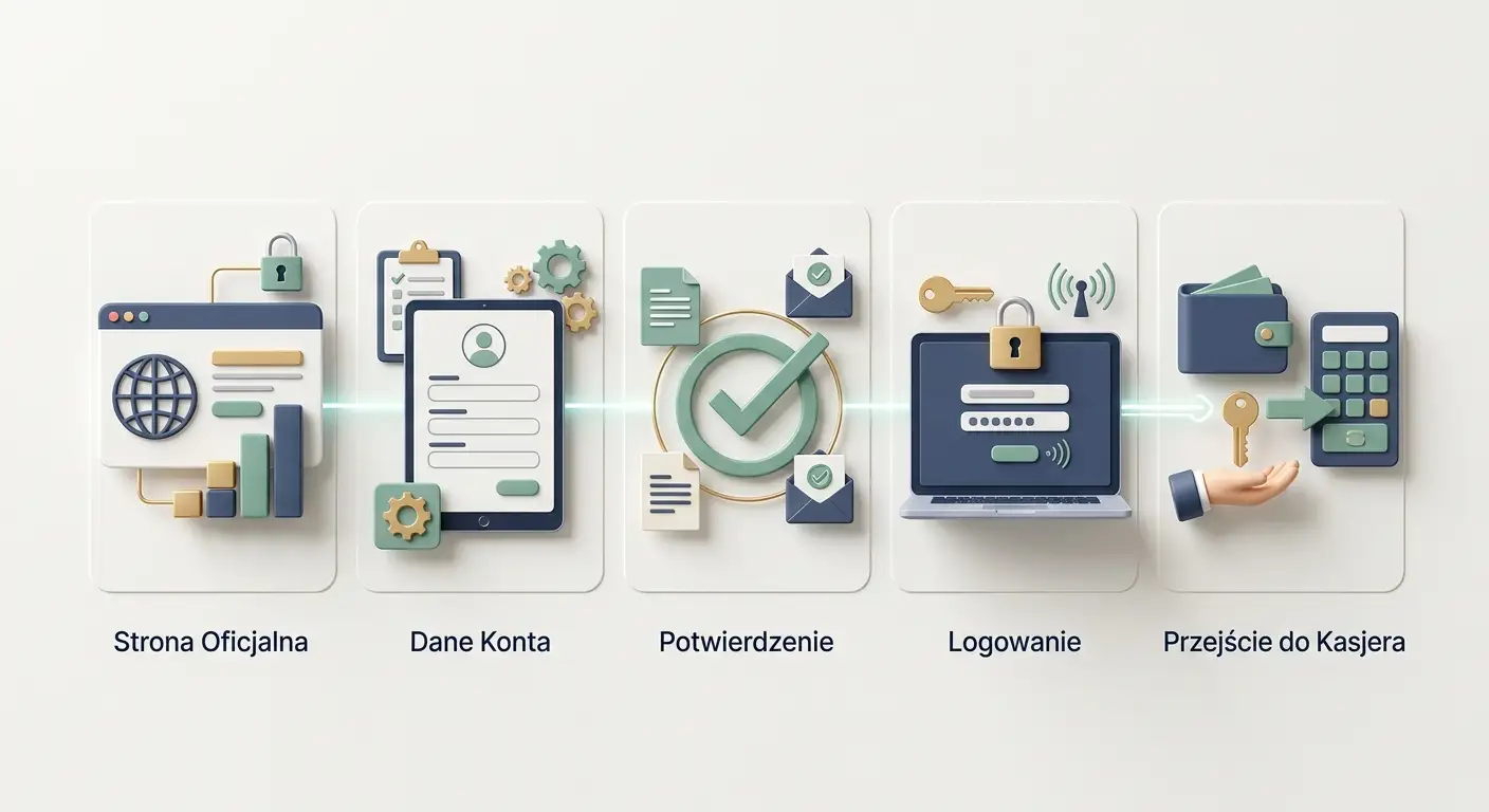 Neutralny schemat procesu zakładania konta online